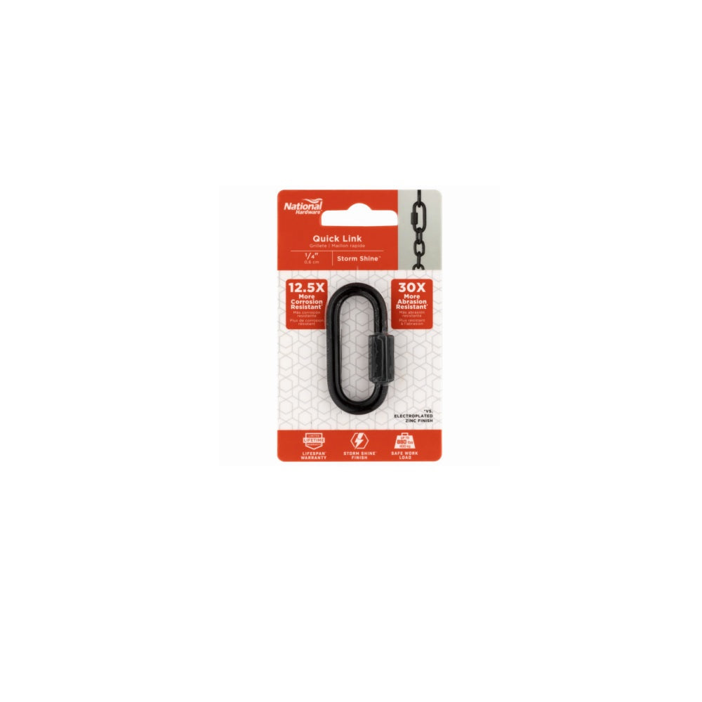 National Hardware N820-109 Quick Link, Steel, 1/4 Inch