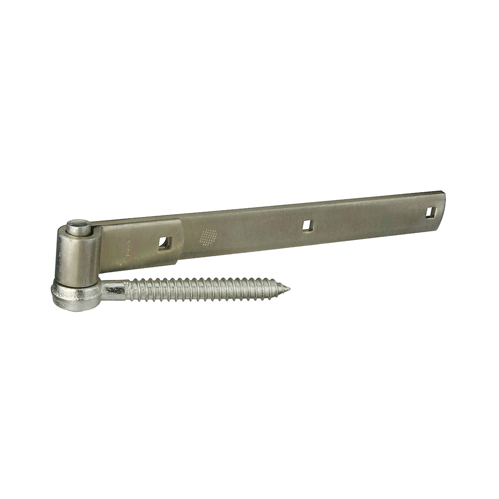 National Hardware N129-809 Screw Hook Strap Hinge, Zinc Plated, 14 In