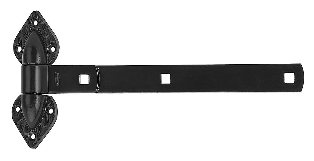 National Hardware N109-007 Spear Heavy Duty T-Hinge, Black, 12"
