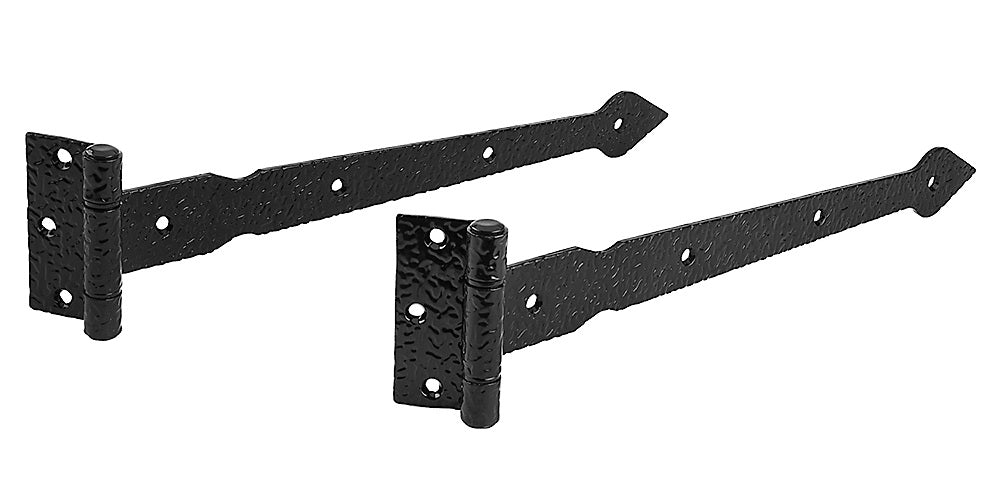 National Hardware N109-014 Spear T-Hinge, Black, 14"