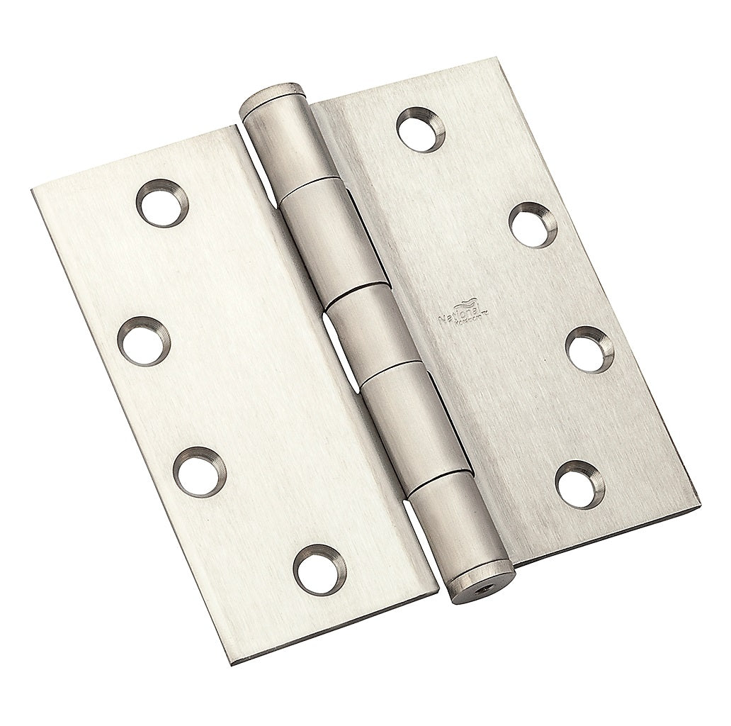 National Hardware N236-152 191 Standard Weight Template Hinge, 4-1/2", Satin Stainless Steel