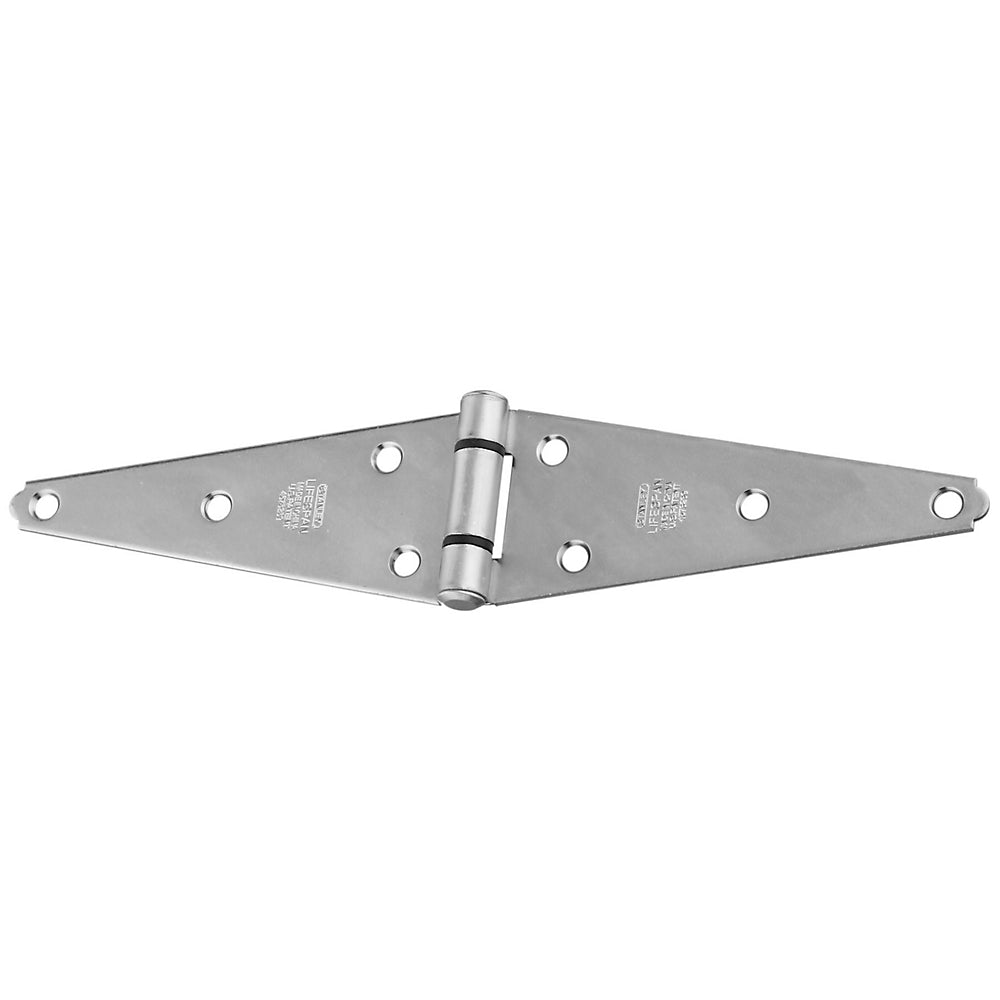 National Hardware N128-082 V282 Heavy Strap Hinges, Zinc Plated, 6"