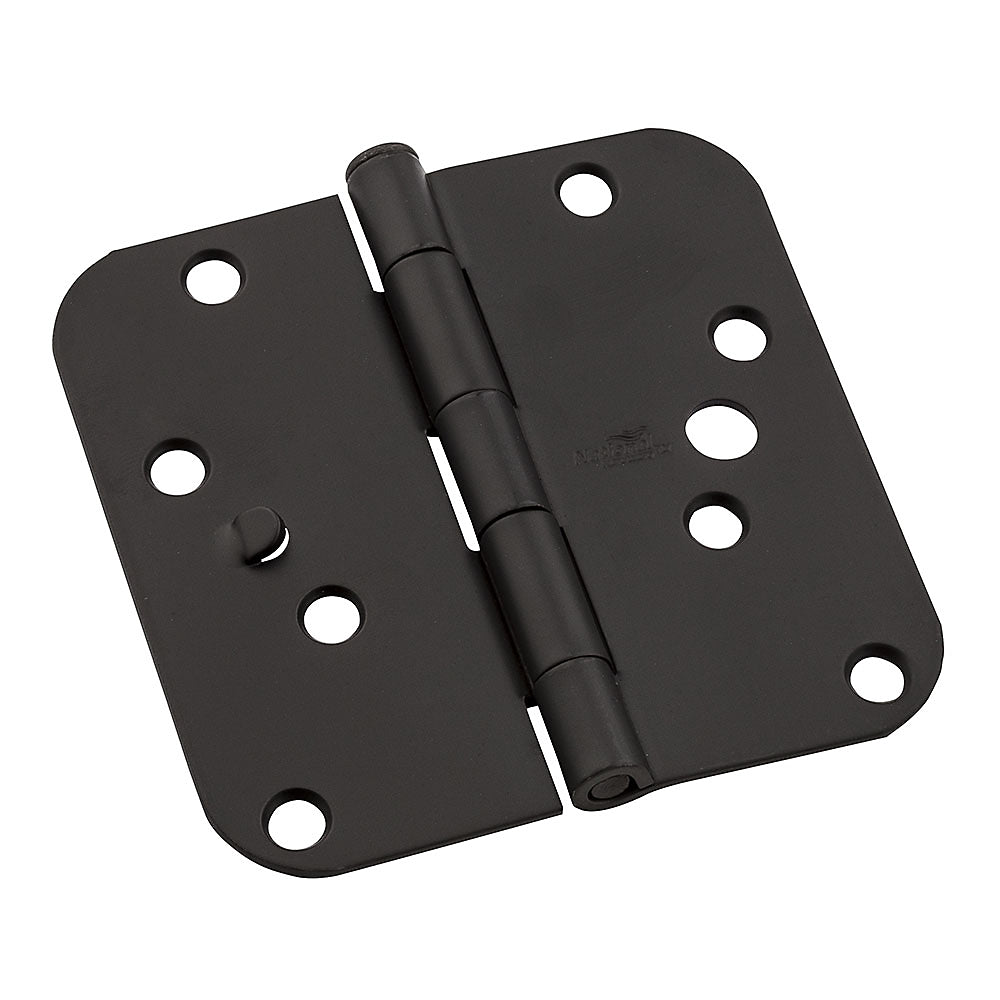 National Hardware N830-409 512R5/8 Door Hinges, Steel, Oil Rubbed Bronze, 4"