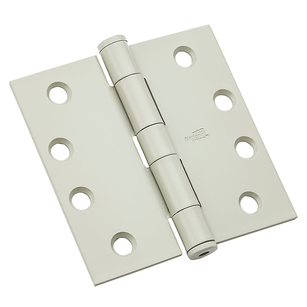 National Hardware N236-124 Standard Weight Template Hinge, Prime Coat White, Steel, 4"
