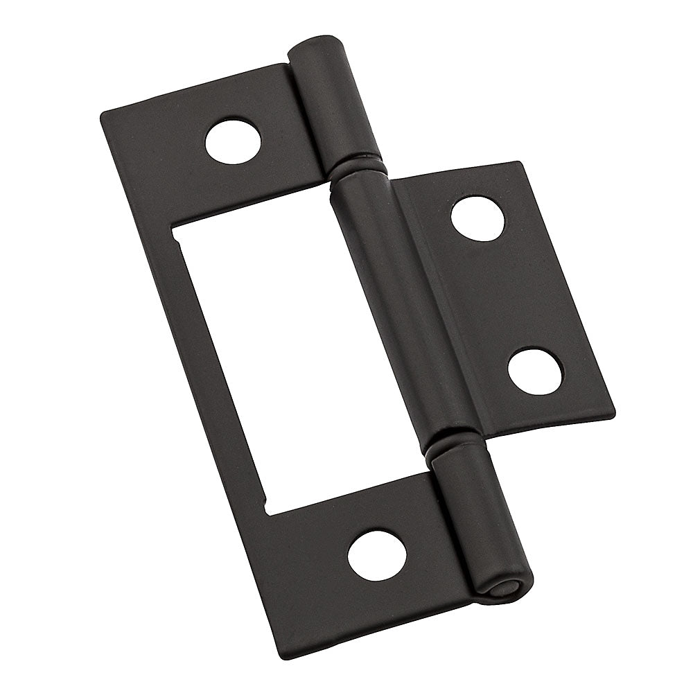 National Hardware N830-434 V530 Surface-Mounted Hinges, Steel, Oil Rubbed Bronze, 3"