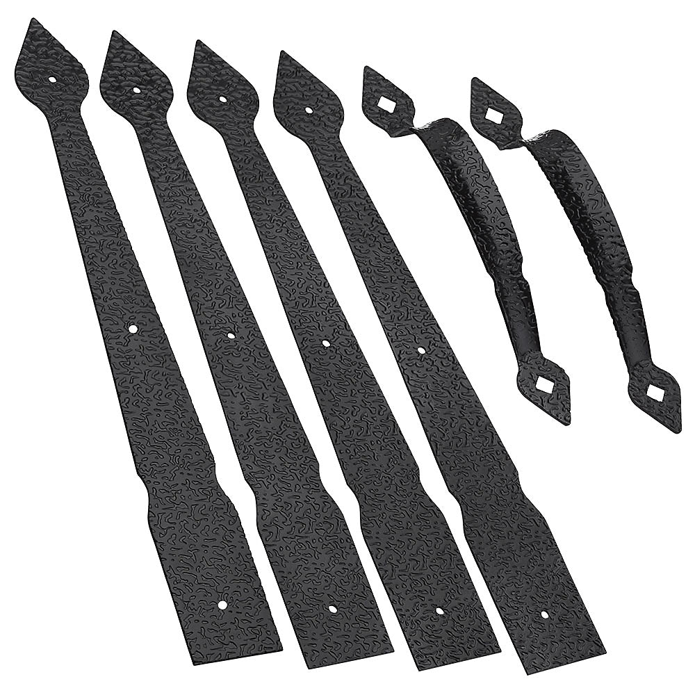 National Hardware N109-017 8413 Spear Gate Kit With Pull, Steel, Black