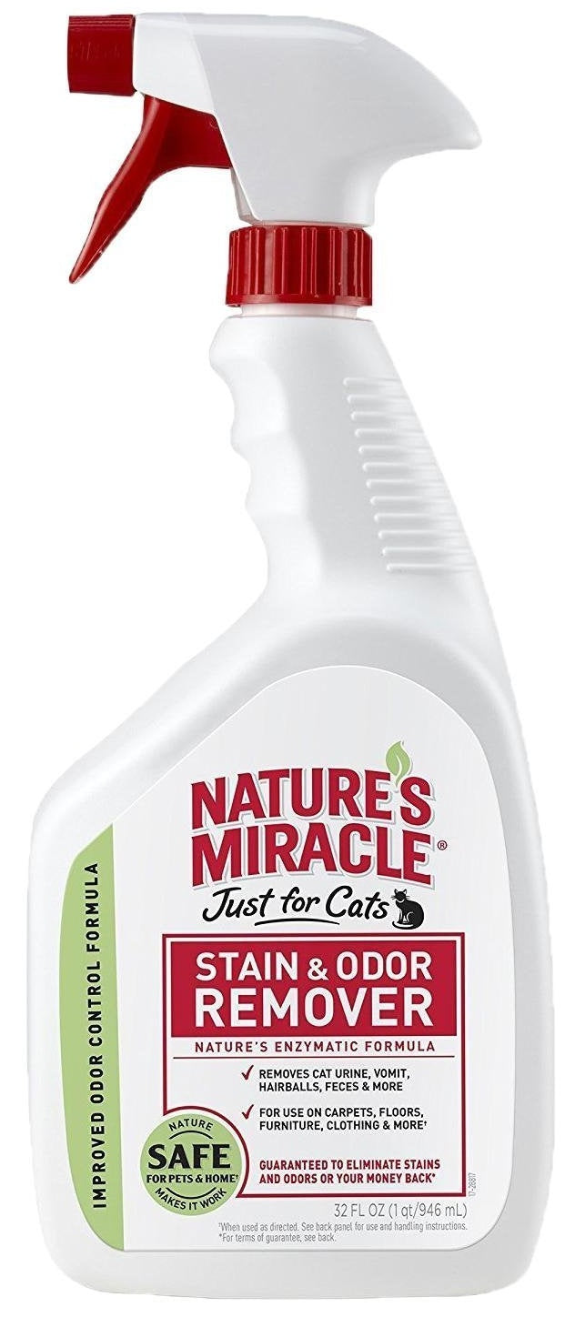 Nature's Miracle P-98123 Cat Odor/Stain Remover, 32 oz
