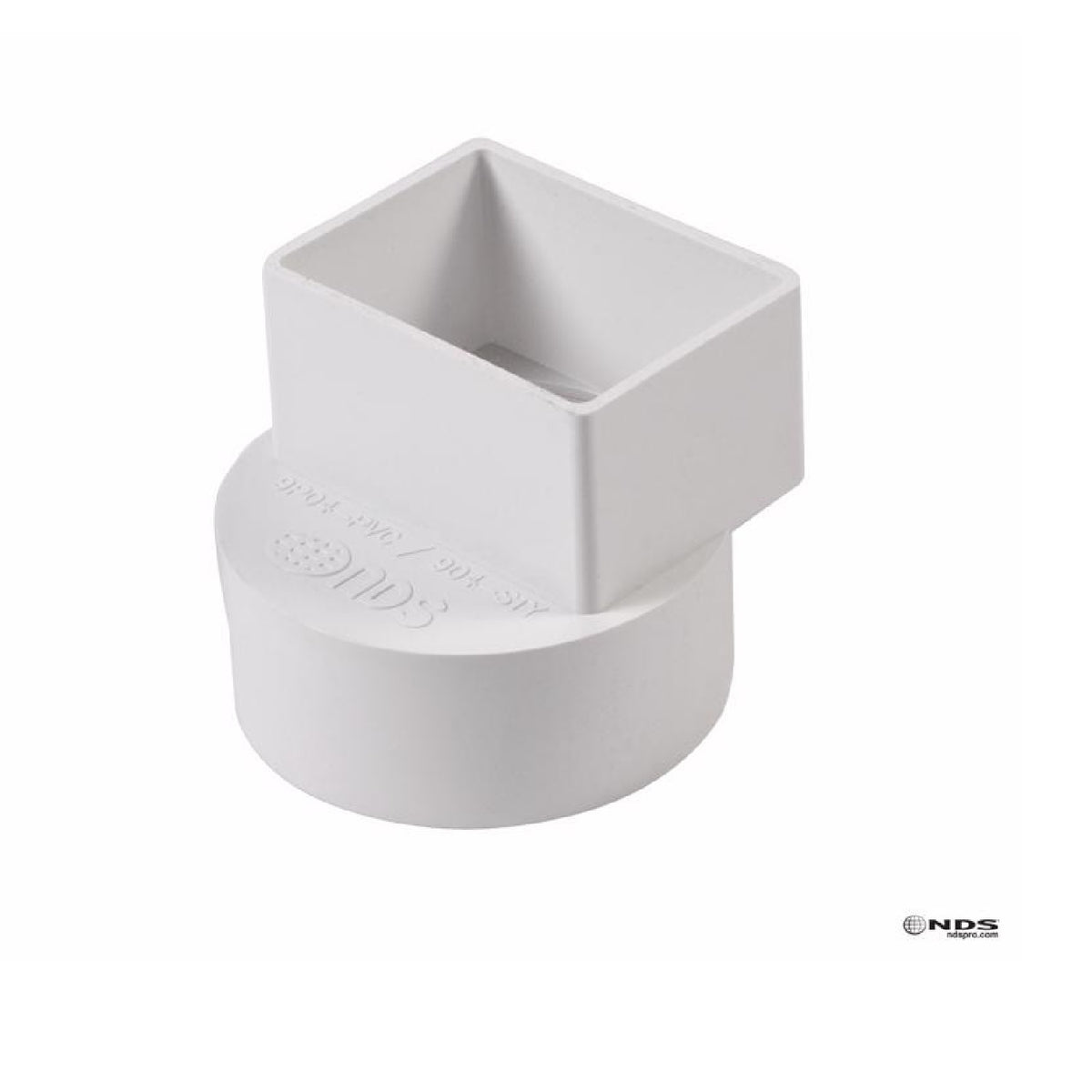 Nds 9P04 PVC Flush Downspout Adapter, 5 psi