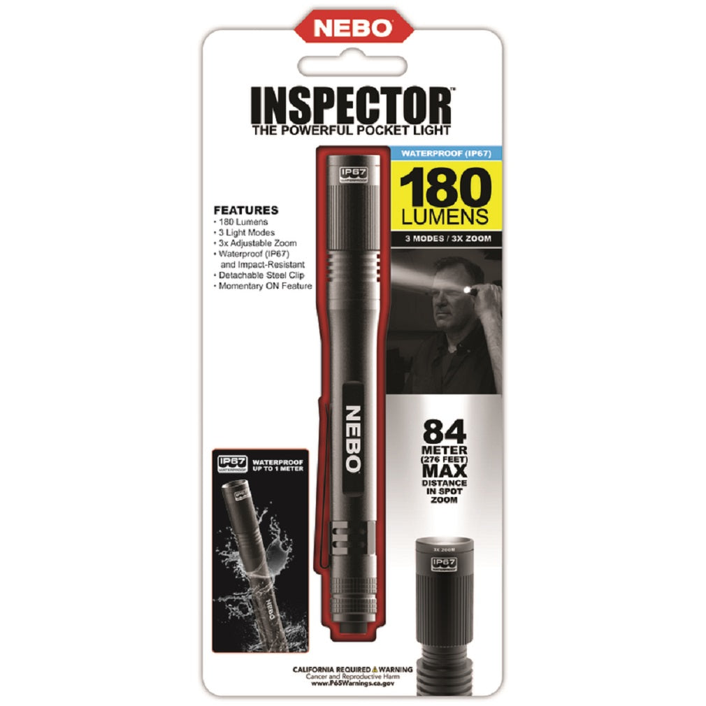 Nebo 6900 Inspector LED Pen Light, Black