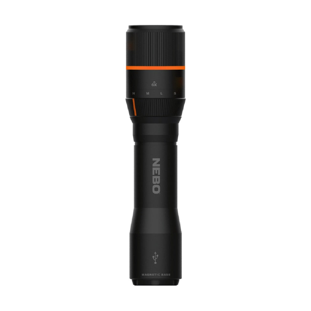 Nebo NEB-FLT-0018 Davinci Rechargeable LED Flashlight, Black