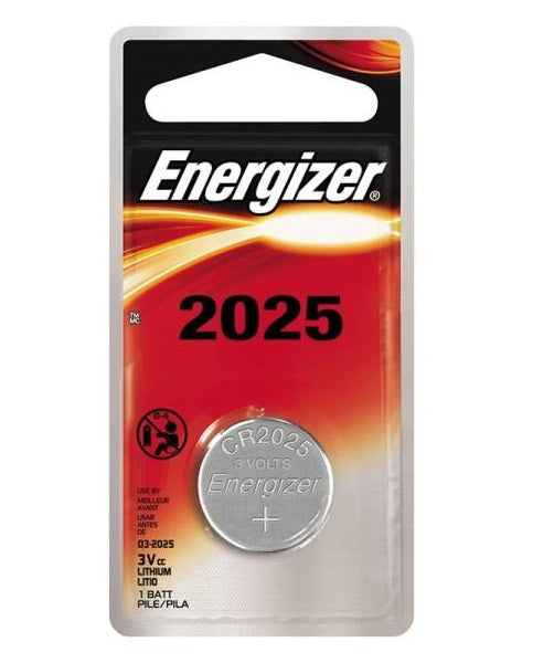 Energizer ECR2025BP Non-Rechargeable Coin Cell Battery, 3 V