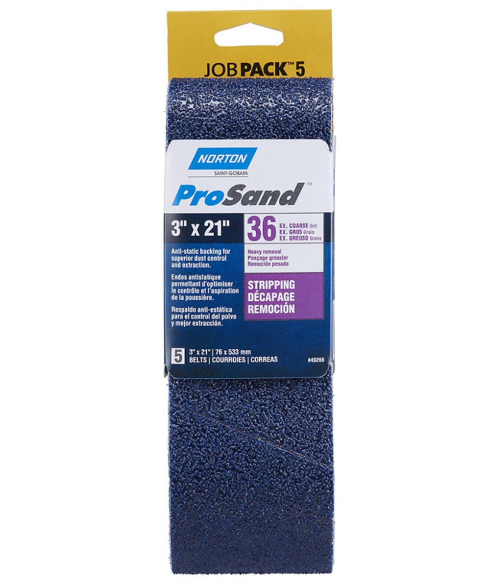 Norton 07660749266 ProSand Stripping Sanding Belt, 36 Grit