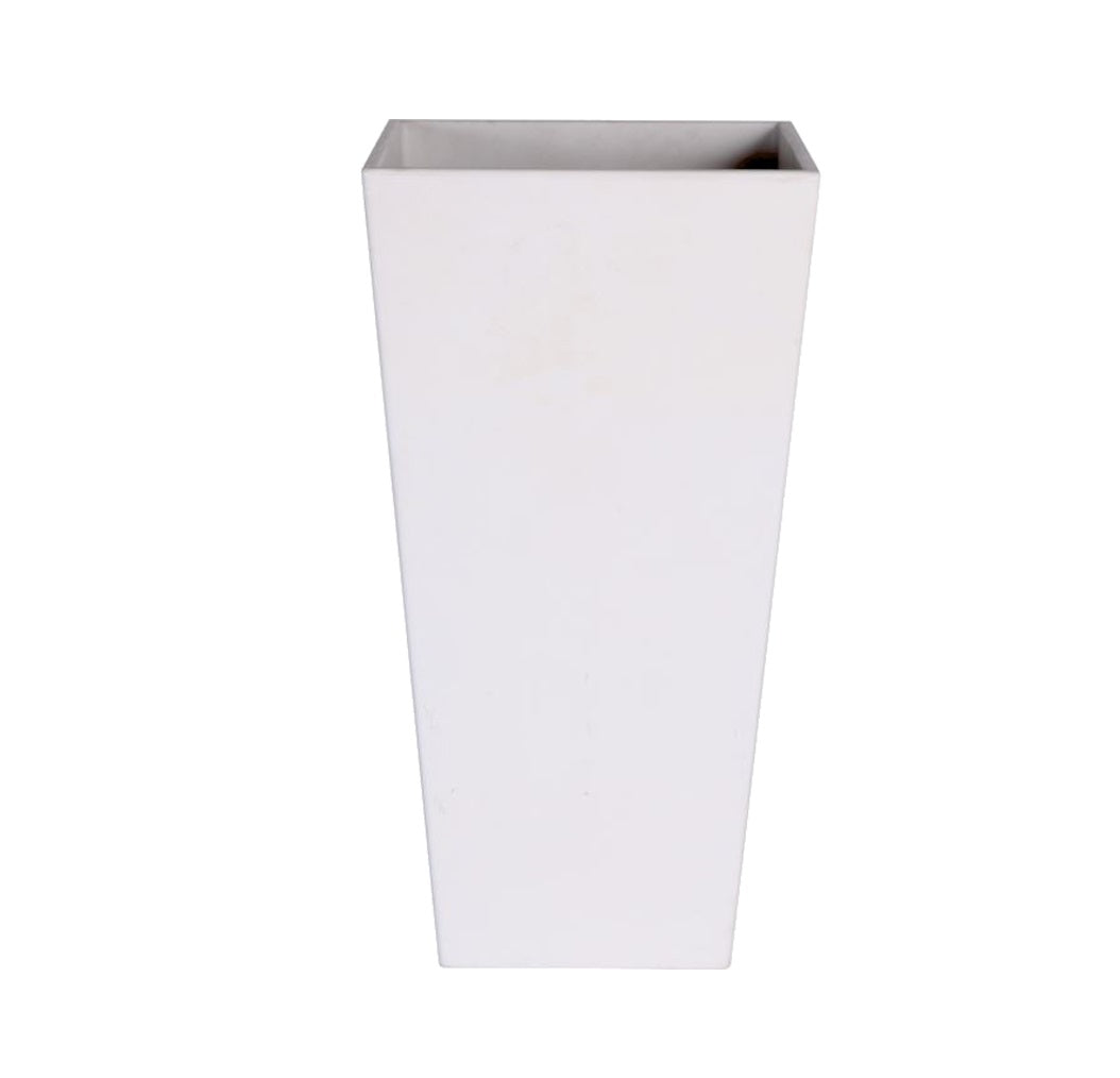 Novelty 35192 Artstone Ella Tall Planter, Plastic, White, 19.5 inches