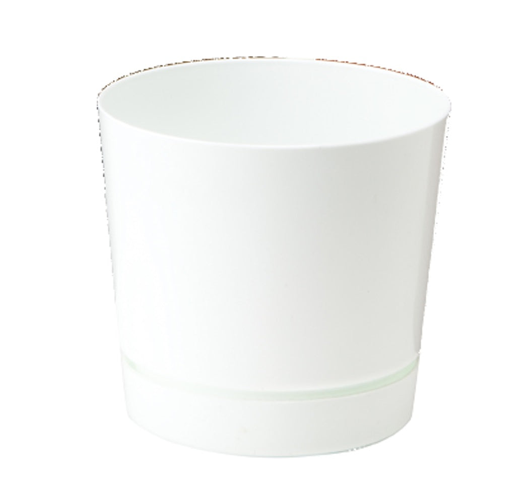 Novelty 10122 Full Depth Flower Pot, White, 12 in