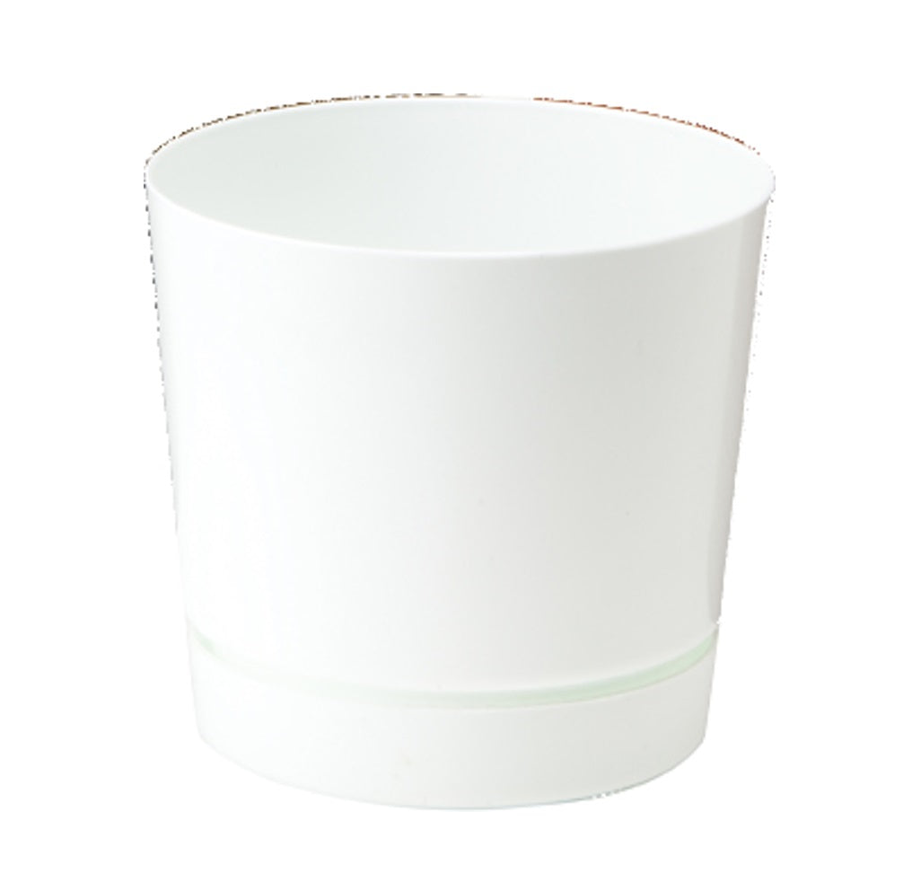 Novelty 10062 Full Depth Flower Pot, White, 6 in