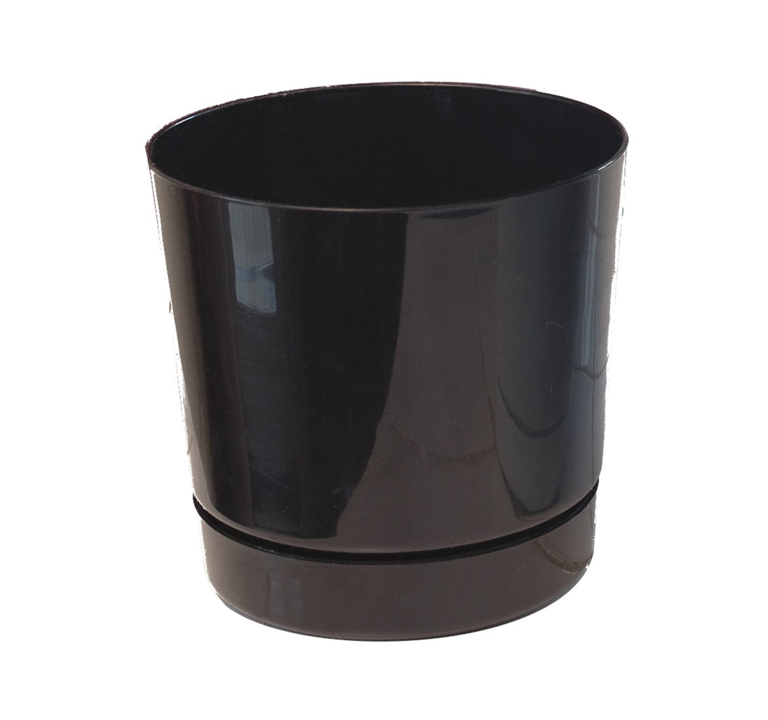 Novelty 10148 Full Depth Flower Pot, Black, 14 in