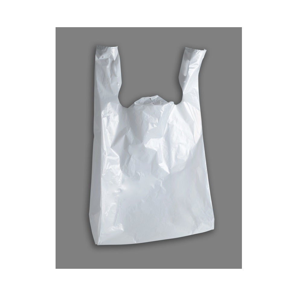 Novolex 1019312 Plain T-Shirt Bag, White
