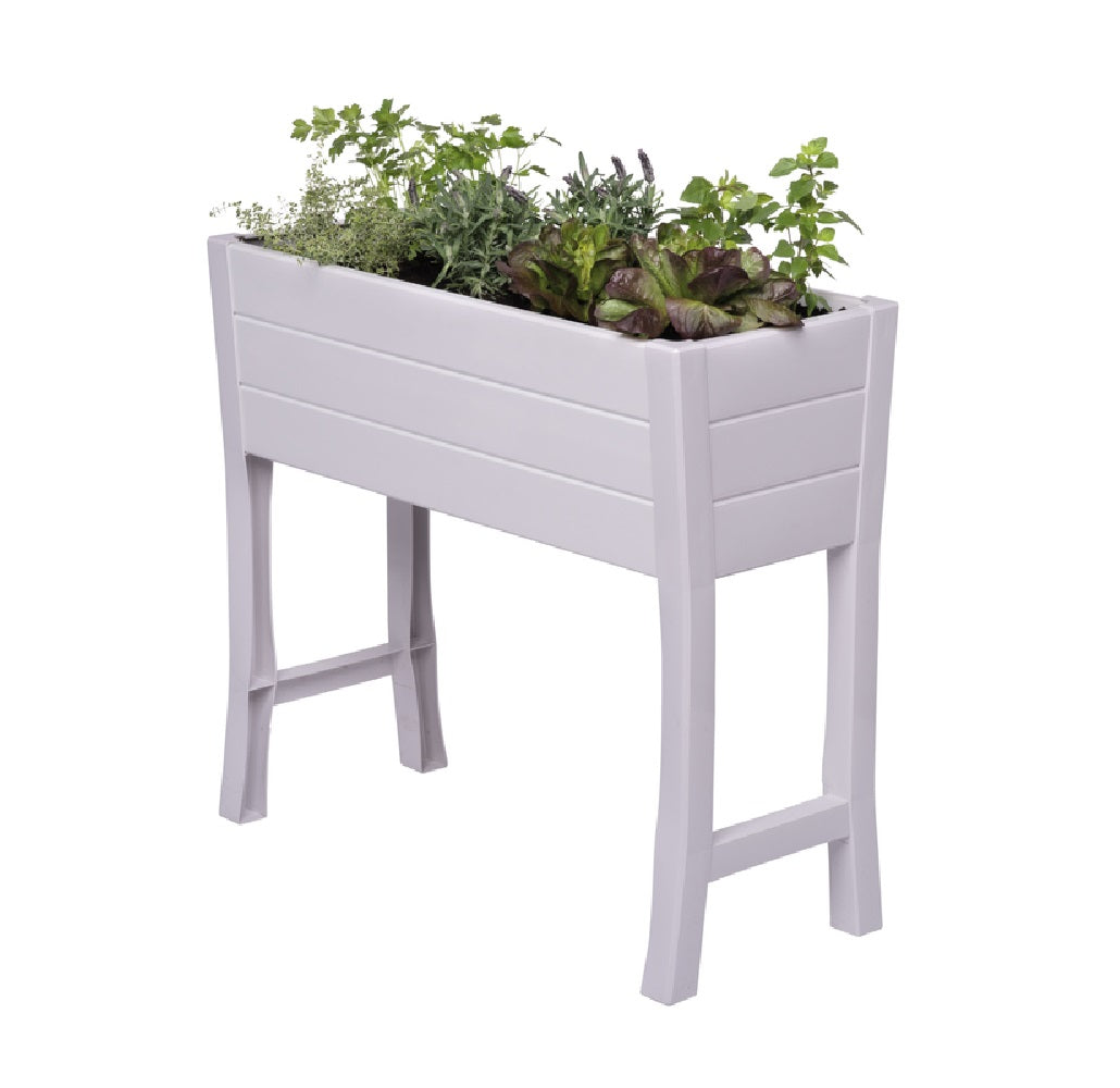 NuVue 26020 Elevated Garden Box, PVC, White