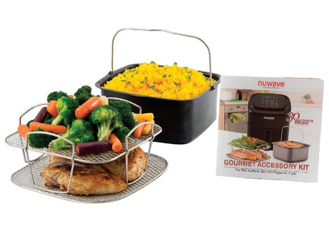 NuWave Brio 37223 As Seen On TV Gourmet Accessory Kit, 6 Quart