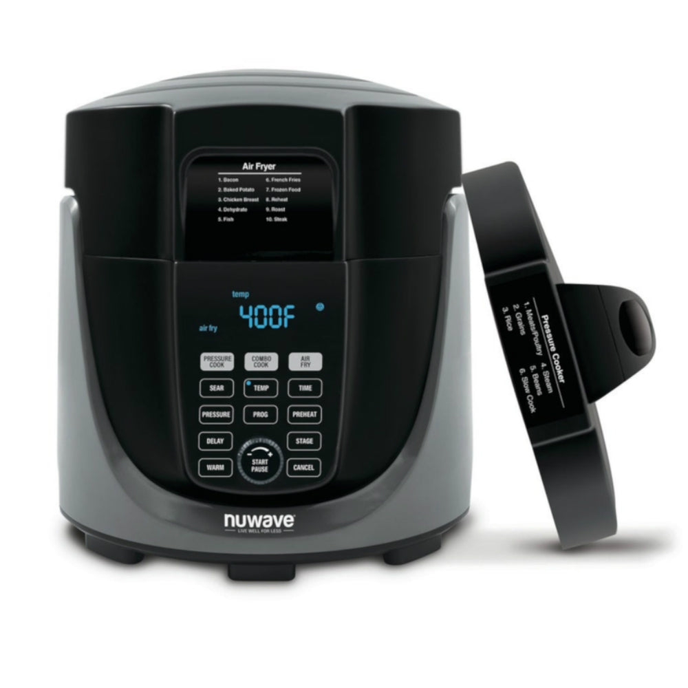 NuWave 33801 Digital Air Fryer with Pressure Cooker, Black, 6 Quart