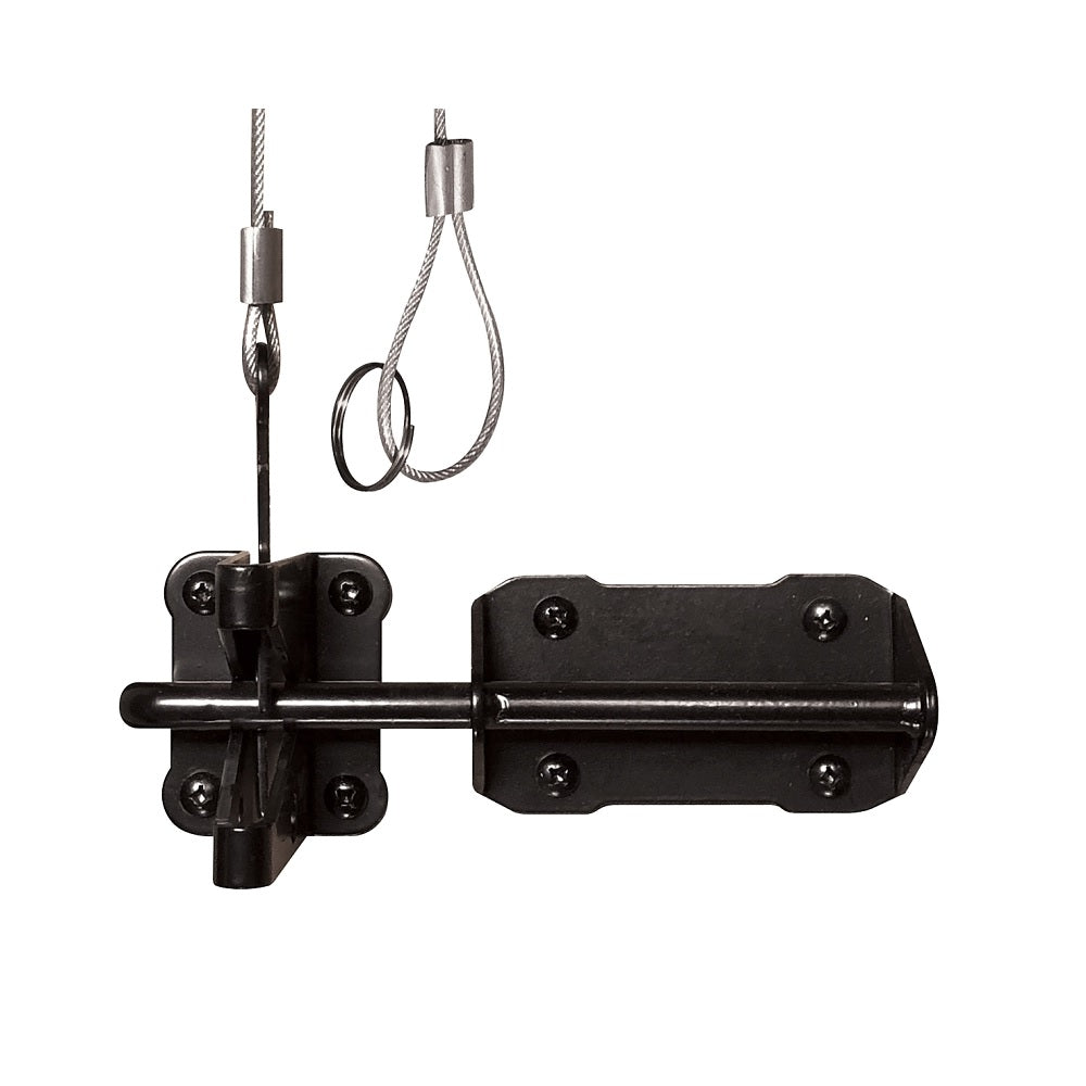 Nuvo Iron GLWHD Gate Latch, Black