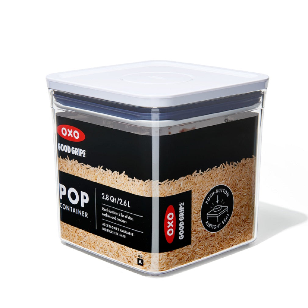 OXO 11233600 Good Grips Pop Container, Plastic, 2.8 Quart