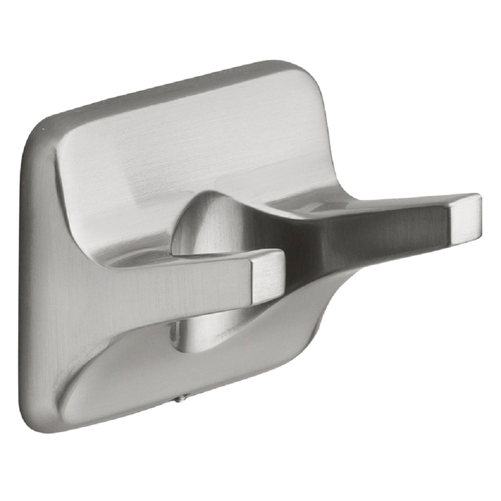 OakBrook 297-0304-OB Double Robe Hook, Brushed Nickel