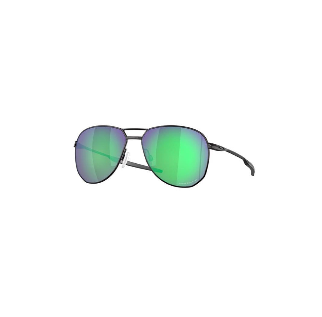 Oakley OO4147-0957 Contrail Polarized Sunglasses, Black/Green