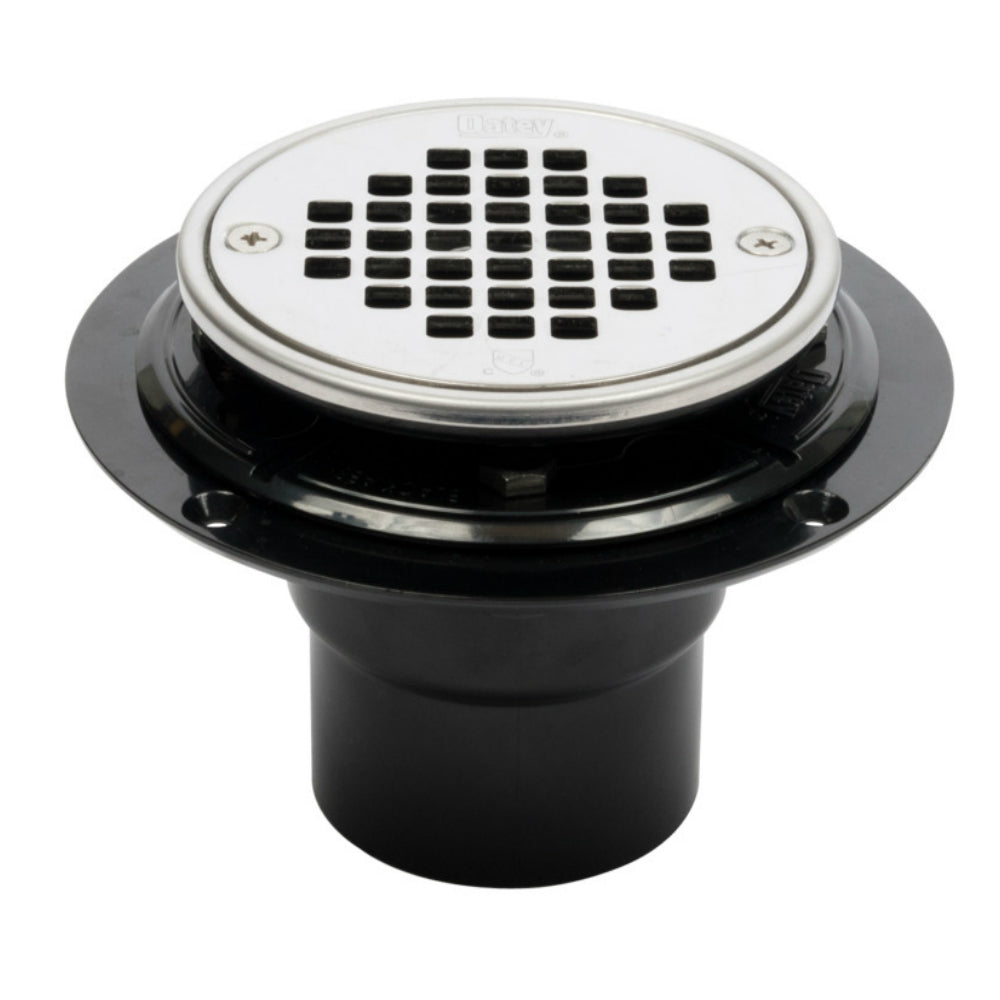 Oatey 42262 ABS Plastic Shower Drain, Black