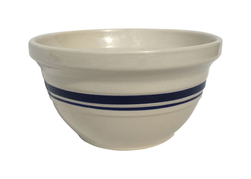 Ohio Stoneware 12089 Dominion Mixing Bowl, Ceramic, Blue / White, 10"