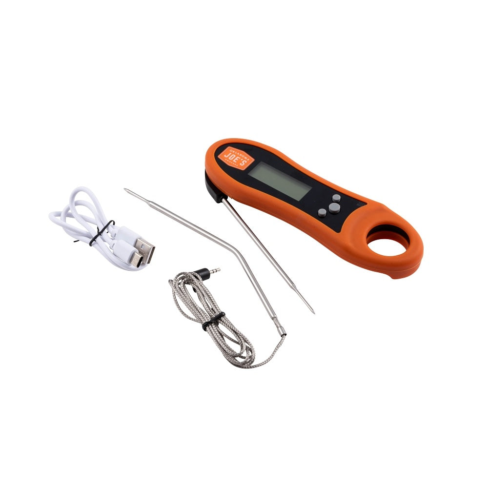 Oklahoma Joe's 5328279P06 PitPro Instant Read Thermometer, Black/Orange