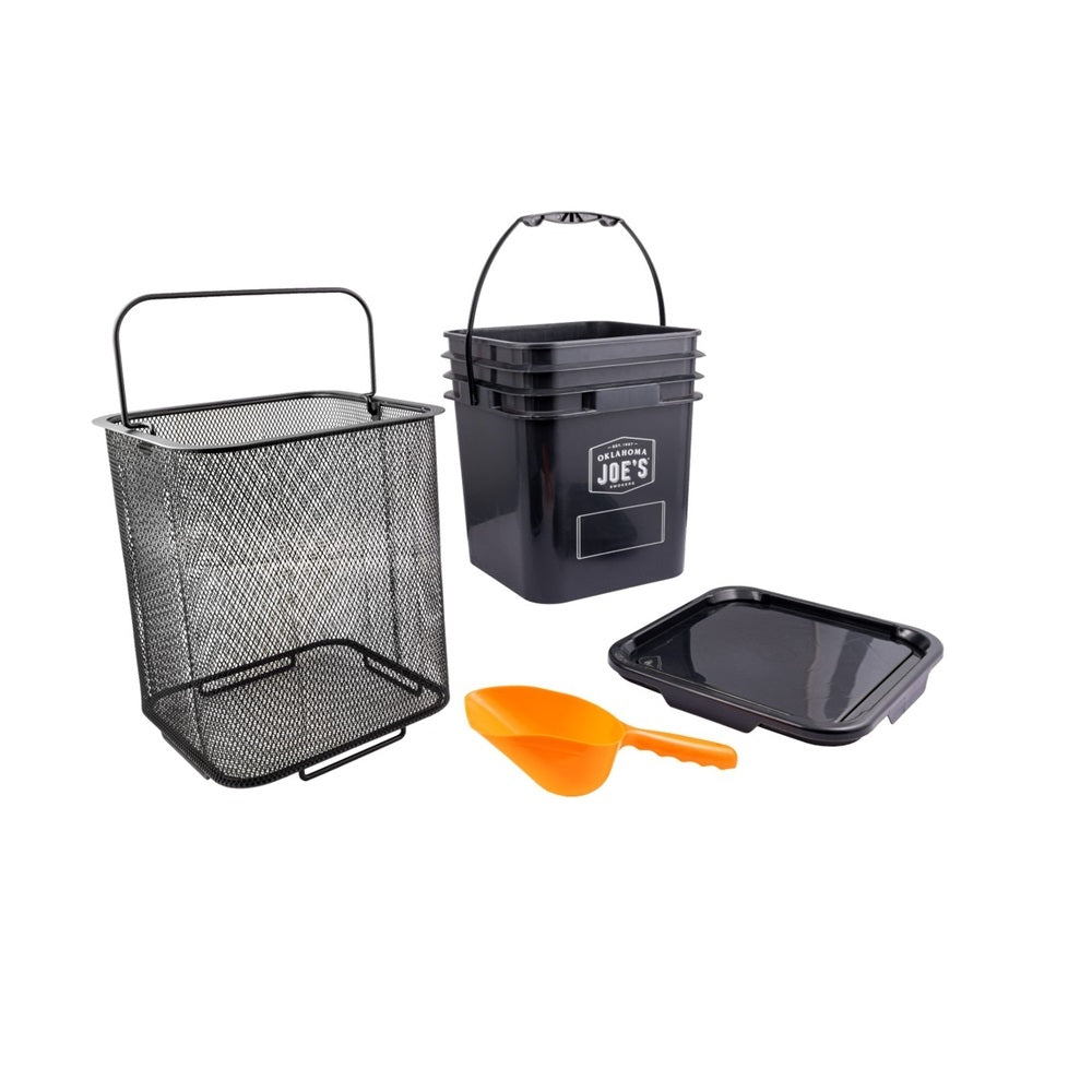 Oklahoma Joe's 5159038R04 Pellet Bucket Kit, Black