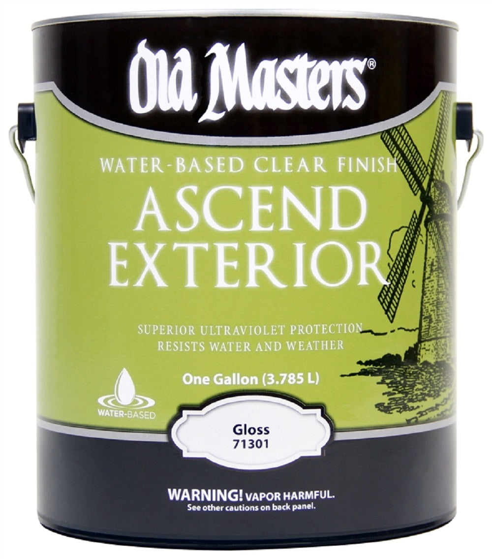 Old Masters 71301 Exterior Water-Base Spar Urethane, Gloss, Gallon