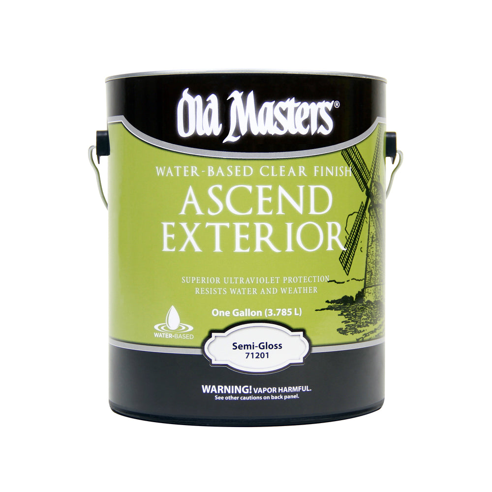 Old Masters 71201 Ascend Exterior Water-Based Finish, Semi-Gloss, 1 Gallon