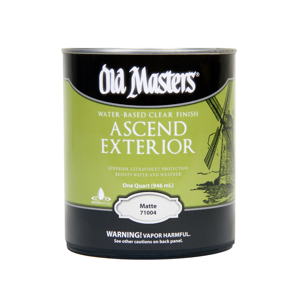 Old Masters 71004 Ascend Exterior Water-Based Finish, Matte, 1 Quart