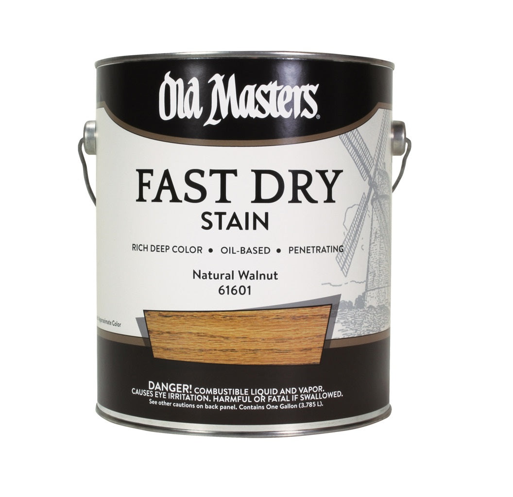 Old Masters 61601 Oil Based Fast Dry Stain, Natural Walnut, 1 Gallon