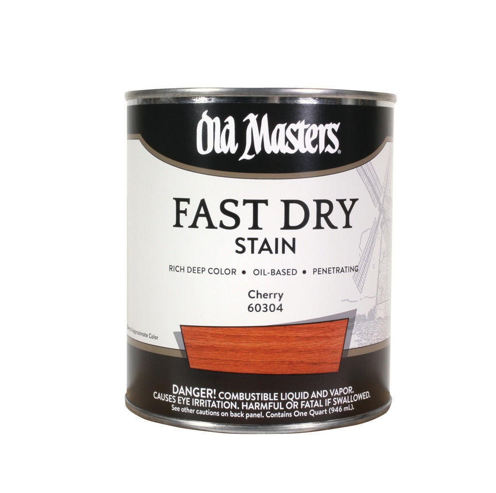 Old Masters 60304 Oil Based Fast Dry Stain, Cherry, 1 Quart