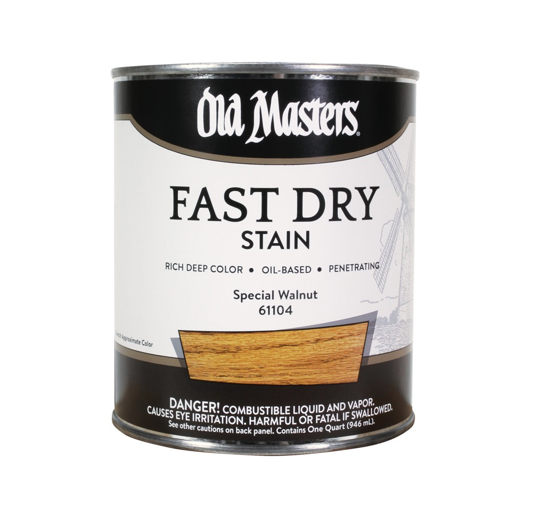 Old Masters 61104 Oil Based Fast Dry Stain, Special Walnut, 1 Quart