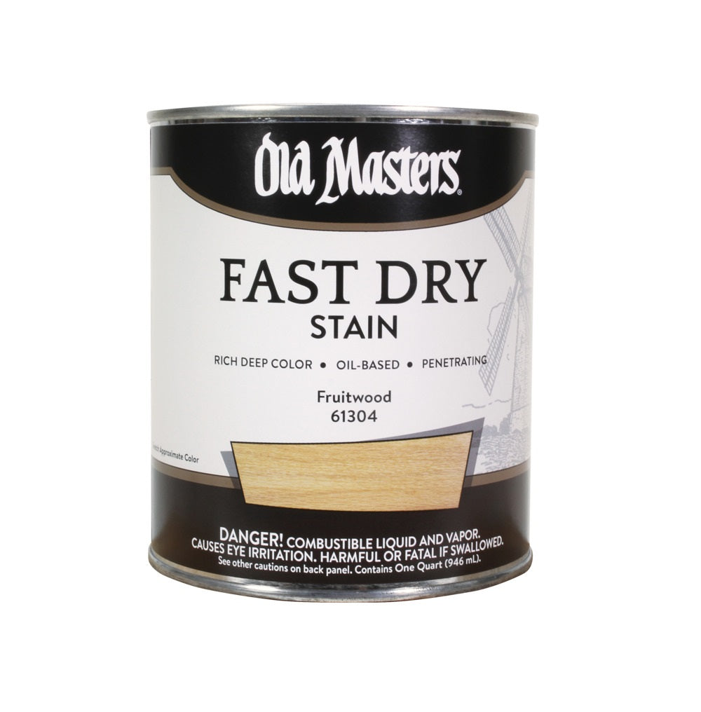Old Masters 61304 Oil Based Fast Dry Stain, Fruitwood, 1 Quart