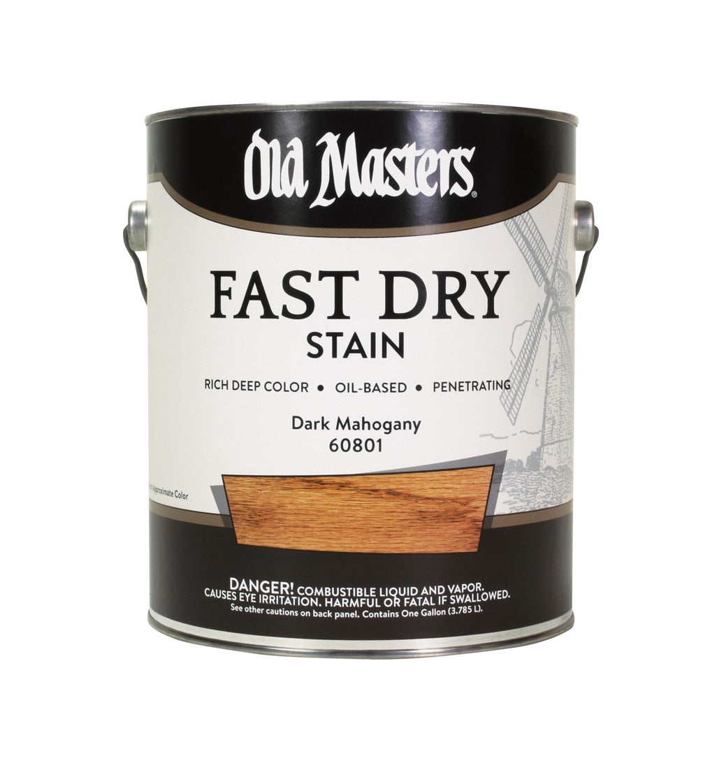 Old Masters 60801 Oil Based Fast Dry Stain, Dark Mahogany, 1 Gallon