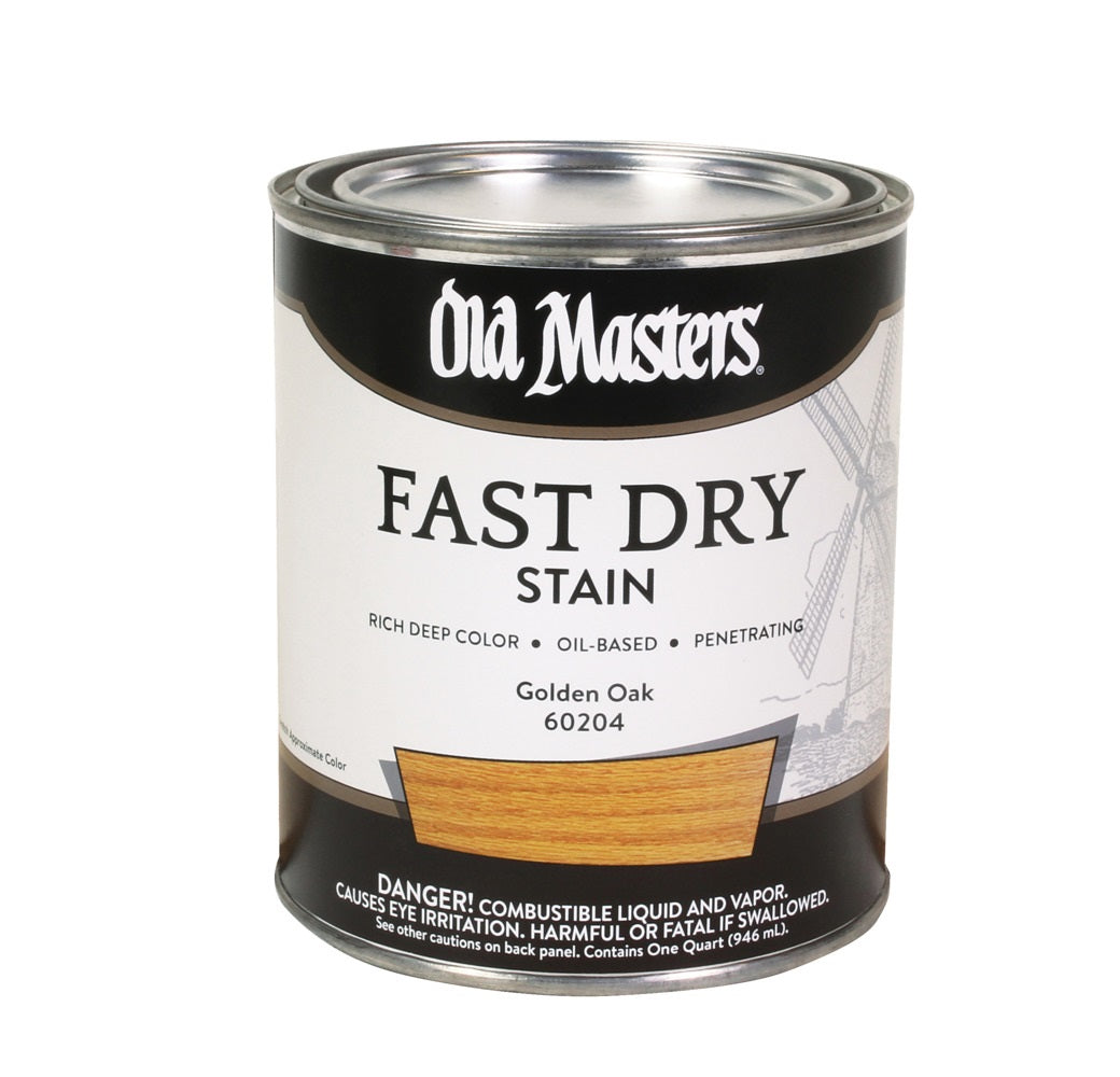 Old Masters 60204 Oil Based Fast Dry Stain, Golden Oak, 1 Quart