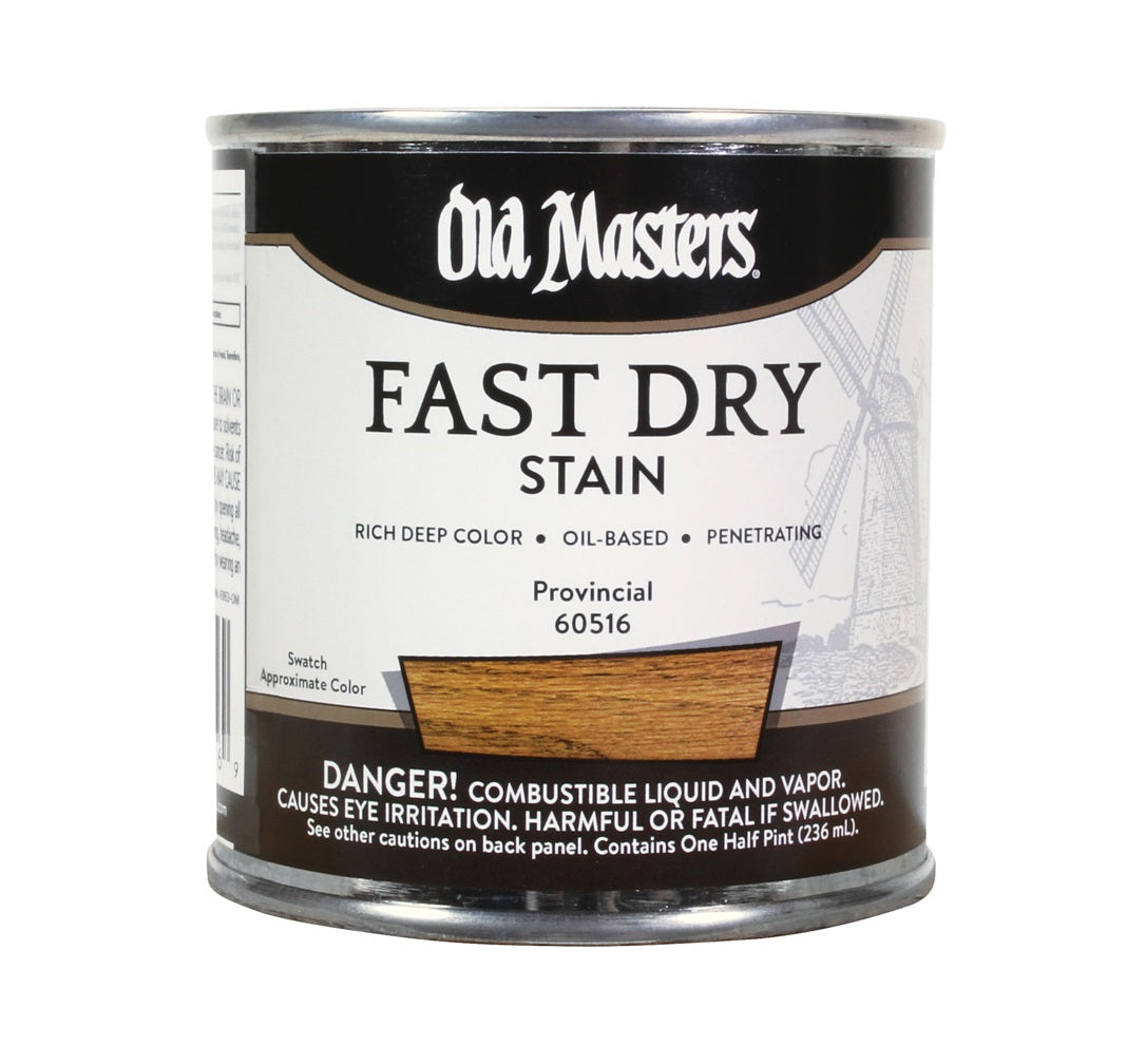Old Masters 60516 Oil Based Fast Dry Stain, Provincial, Half Pint