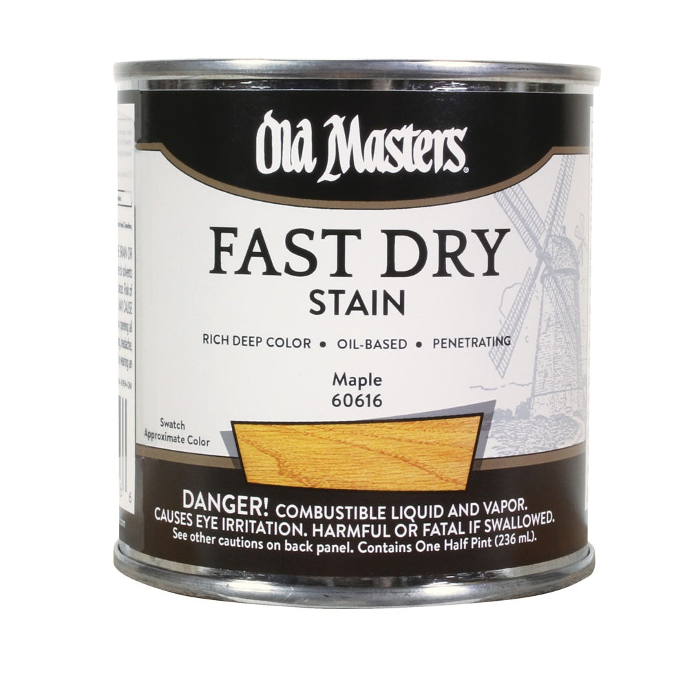 Old Masters 60616 Oil Based Fast Dry Stain, Maple, Half Pint