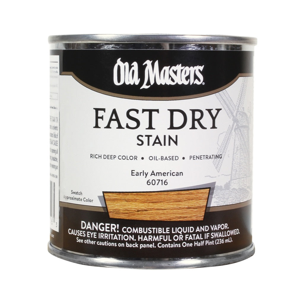 Old Masters 60716 Oil Based Fast Dry Stain, Early American, Half Pint