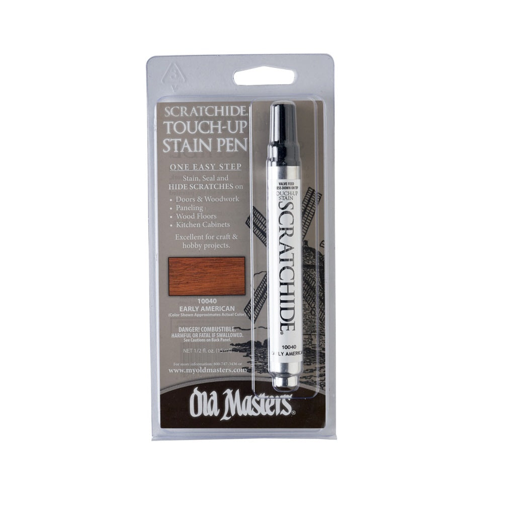 Old Masters 10040 Scratchide Touch-Up Stain Pen, Early American, 1/2 OZ