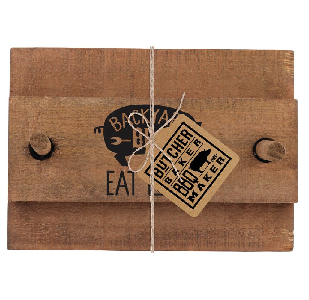 Open Road 90171424 Butcher Baker BBQ Maker Eat Local Napkin Holder