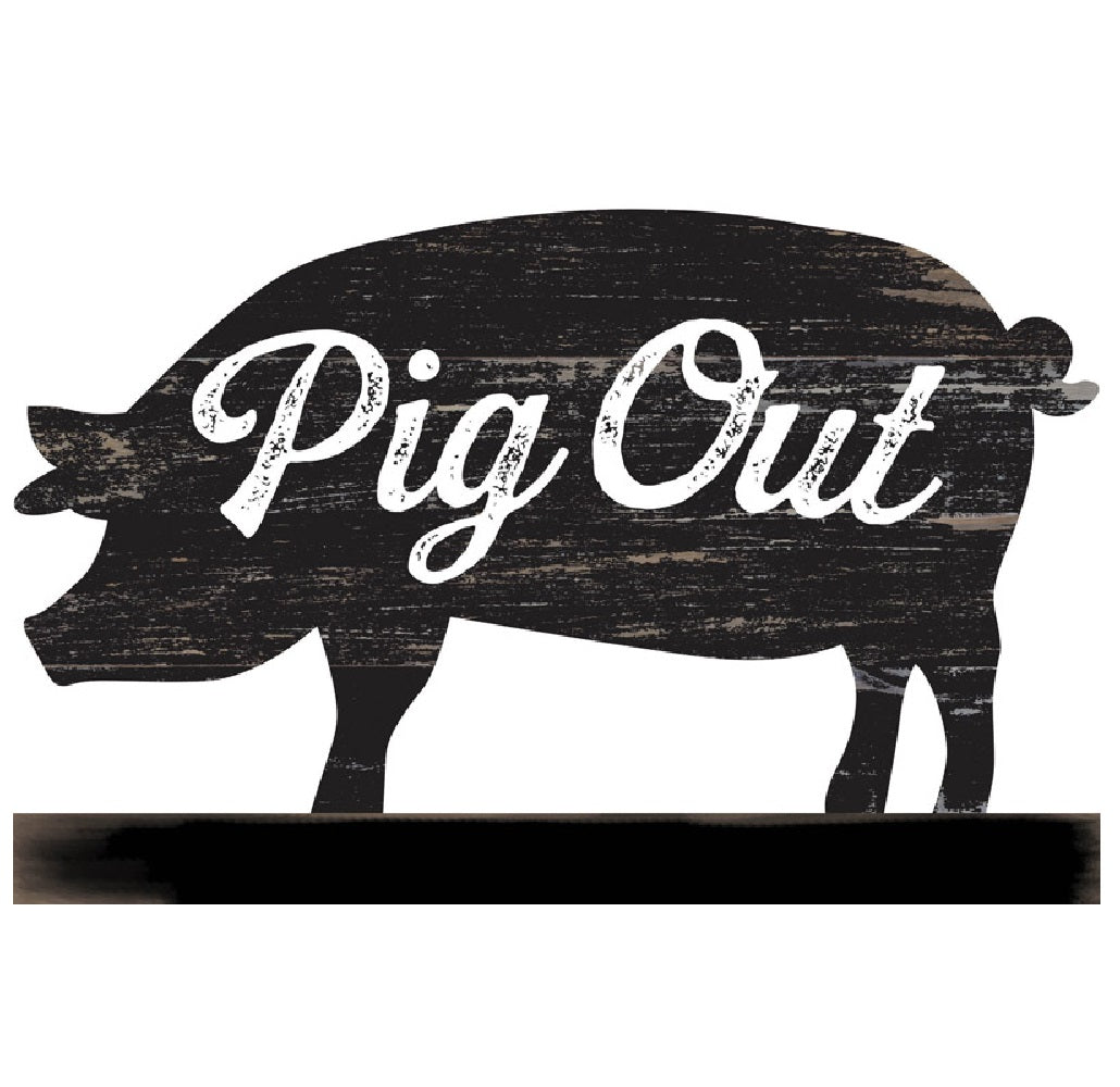 Open Road 90168560 Butcher Baker BBQ Maker Pig Chalkboard, MDF