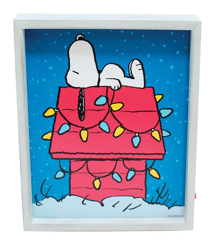 Open Road 90155894 Peanuts Christmas LED Snoopy Sign