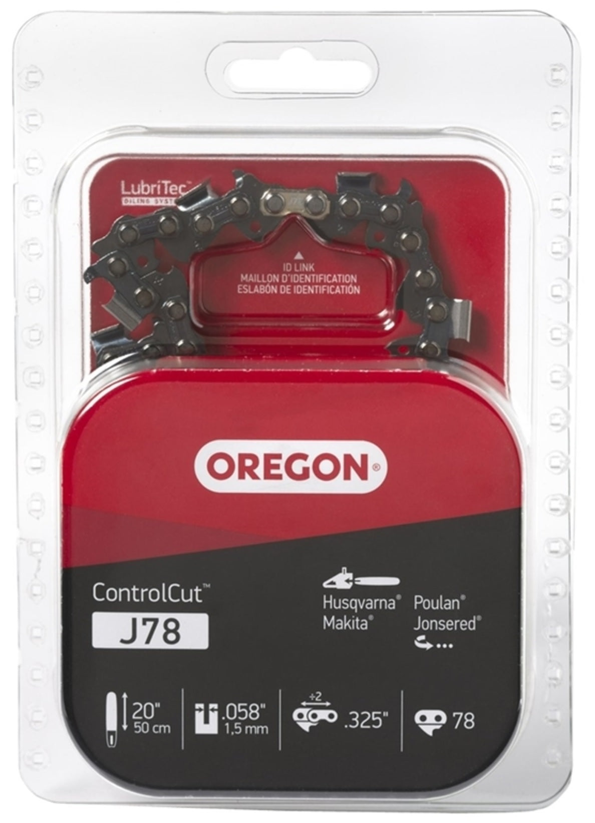 Oregon J78 ControlCut Saw Chain, 20"