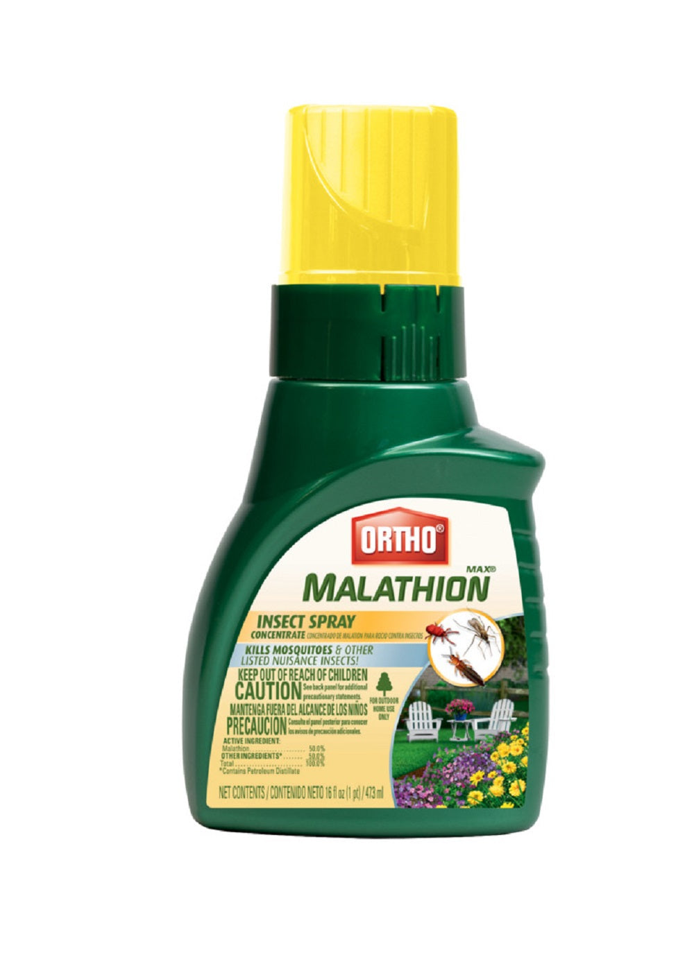 Ortho 0165610  Max Malathion Insect Concentrate, 16 Oz